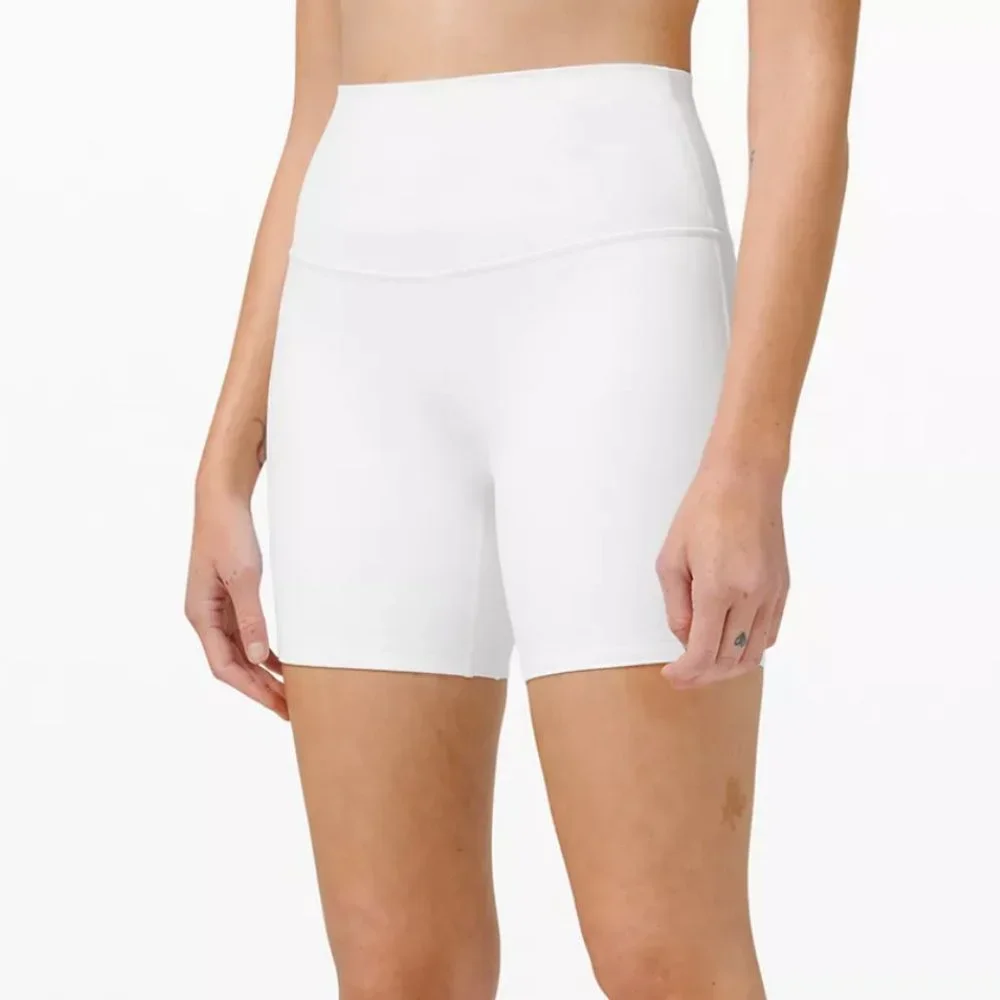 NWT lululemon Align HR White Bike Short SIZE 6  8" - Picture 7 of 9